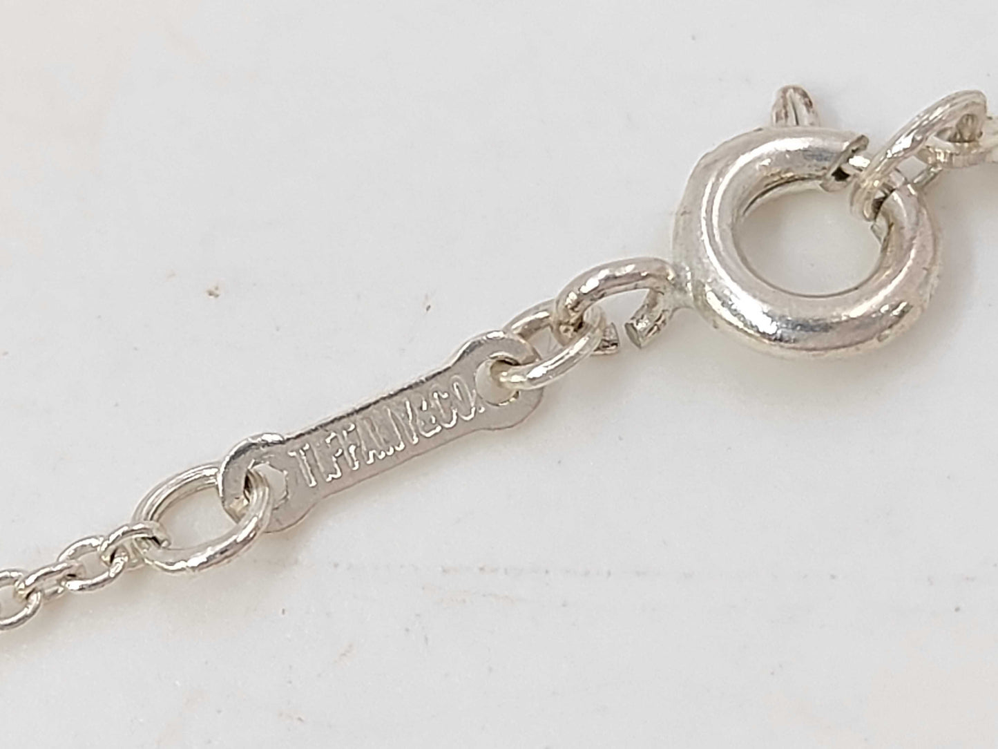 Tiffany & Co. Tiffany Open Heart SV925 Necklace 3.39g Necklace