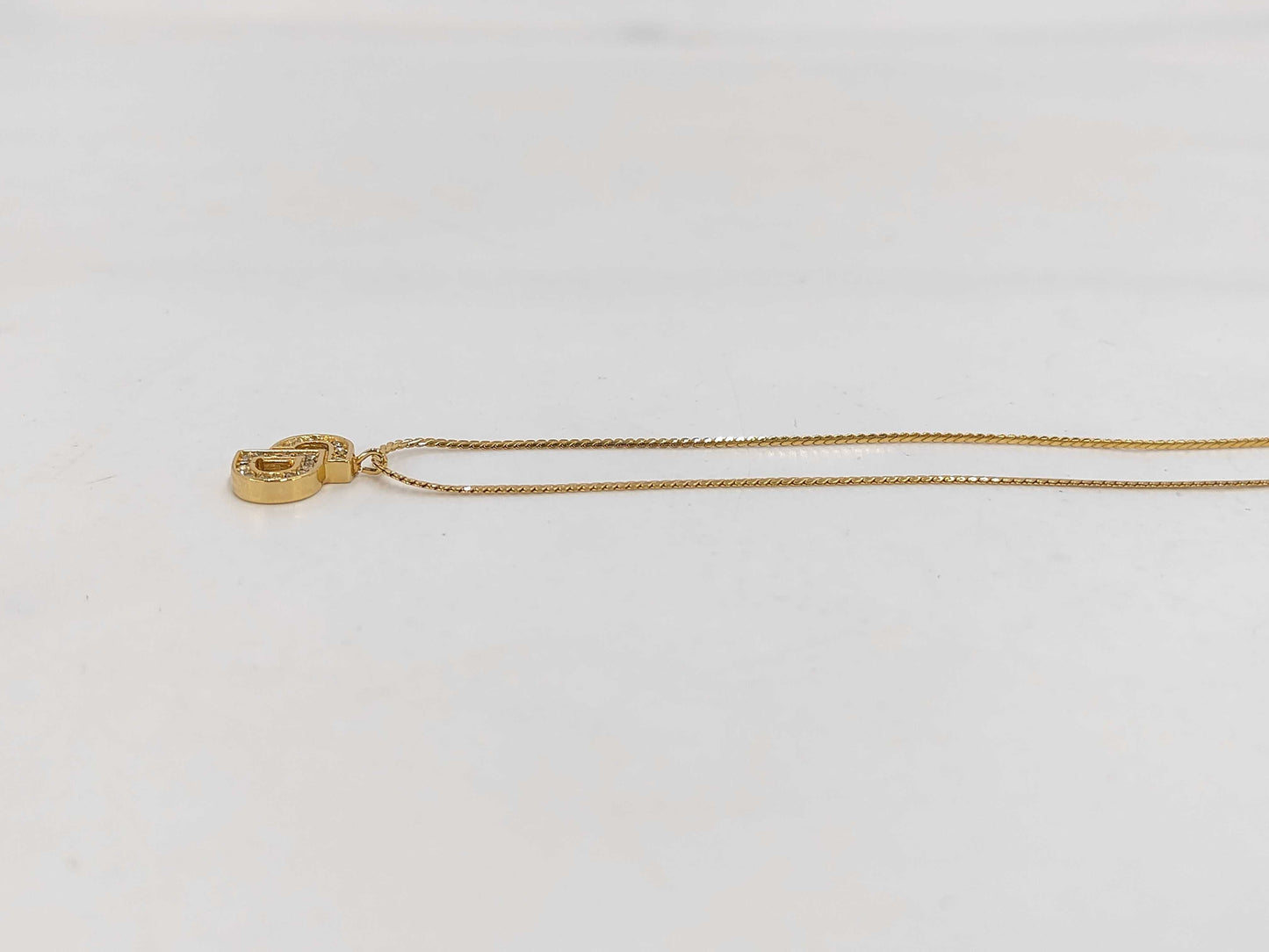 Dior Logo GP Rhinestone Necklace