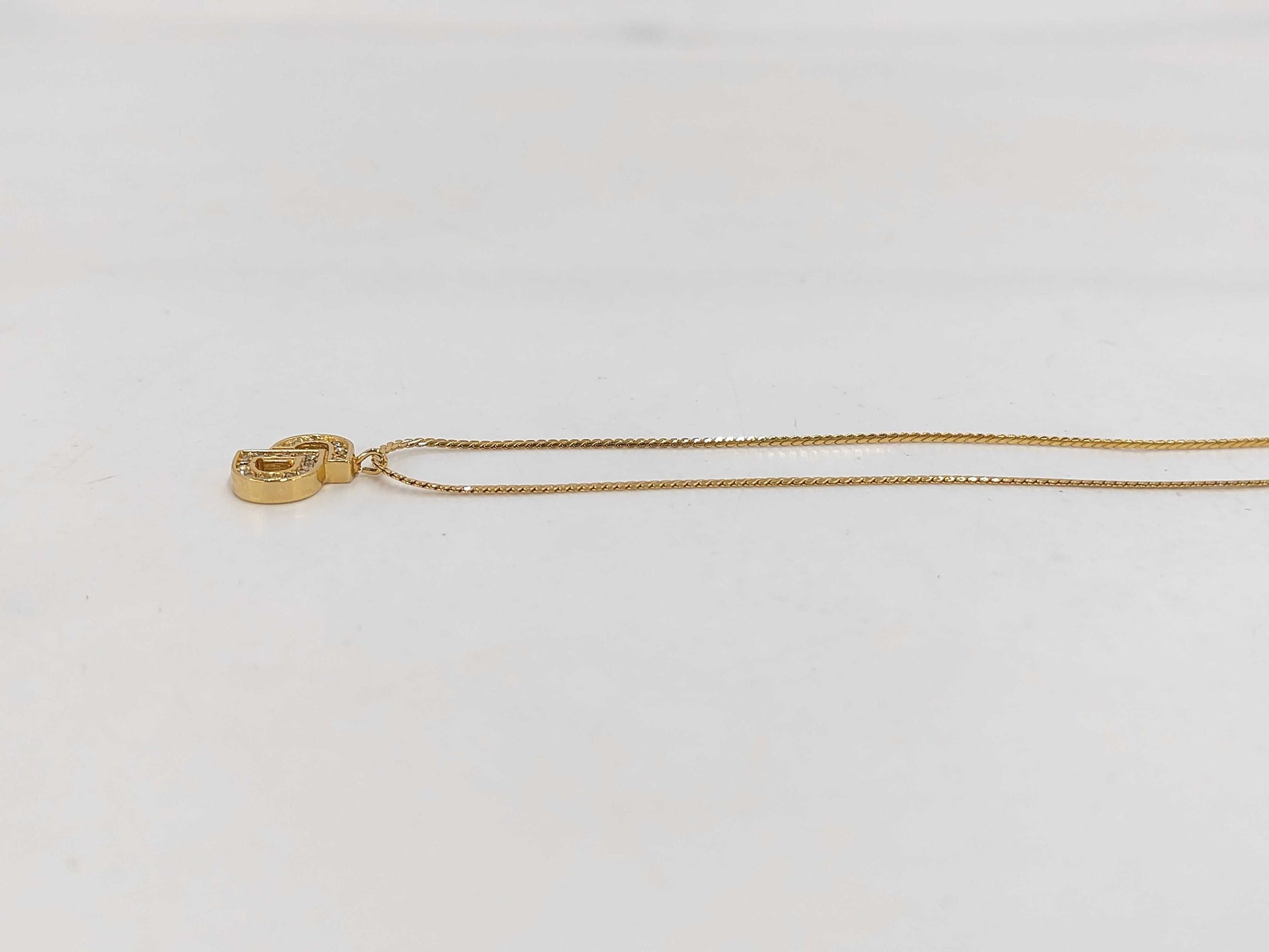 Dior Logo GP Rhinestone Necklace