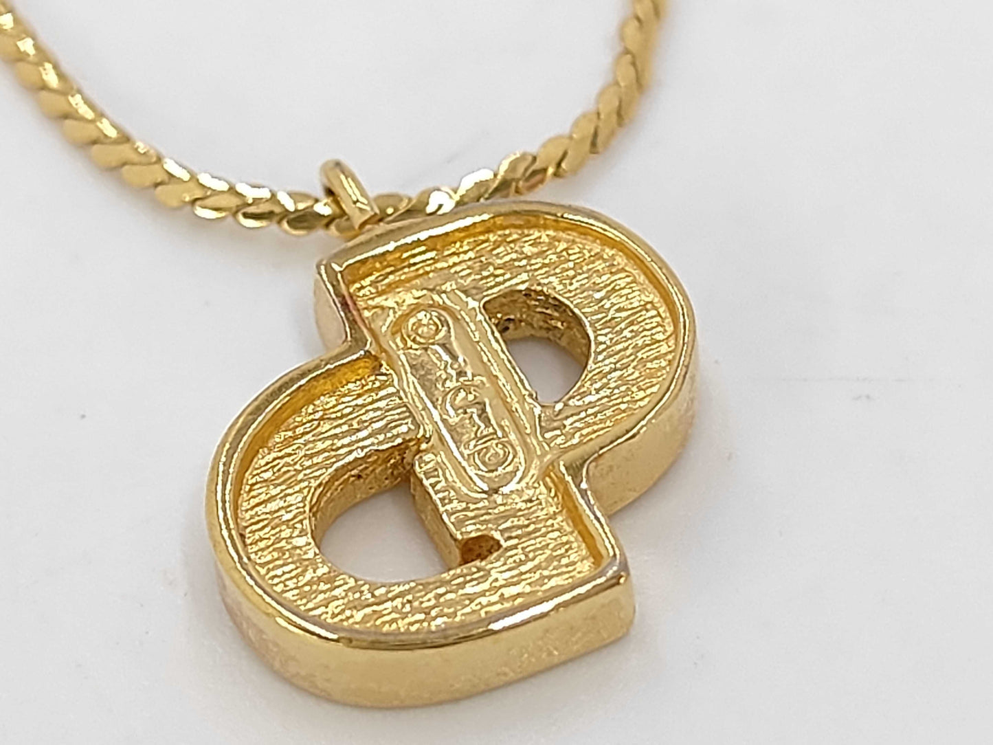 Dior Logo GP Rhinestone Necklace