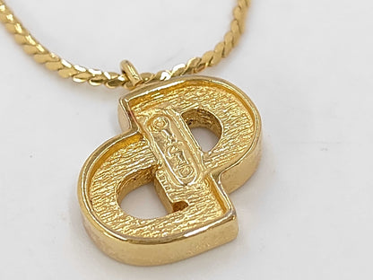 Dior Logo GP Rhinestone Necklace