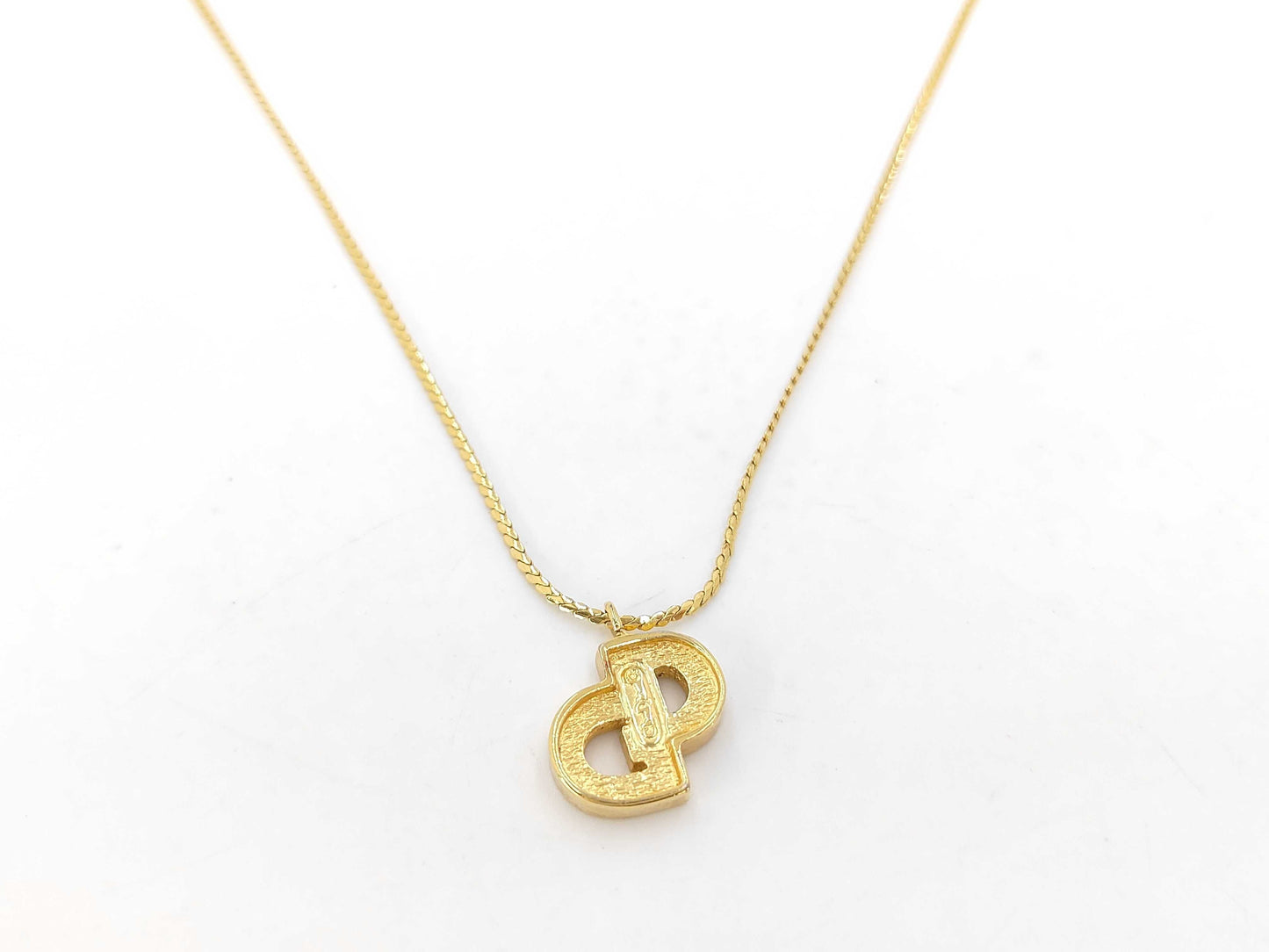 Dior Logo GP Rhinestone Necklace