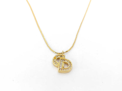Dior Logo GP Rhinestone Necklace