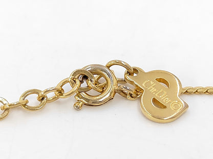 Dior Logo GP Rhinestone Necklace