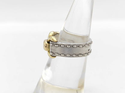 HERMES Montevideo Ring, K18/SV925, 8.7g, Combination Ring #53, Accessories: Box, Ring