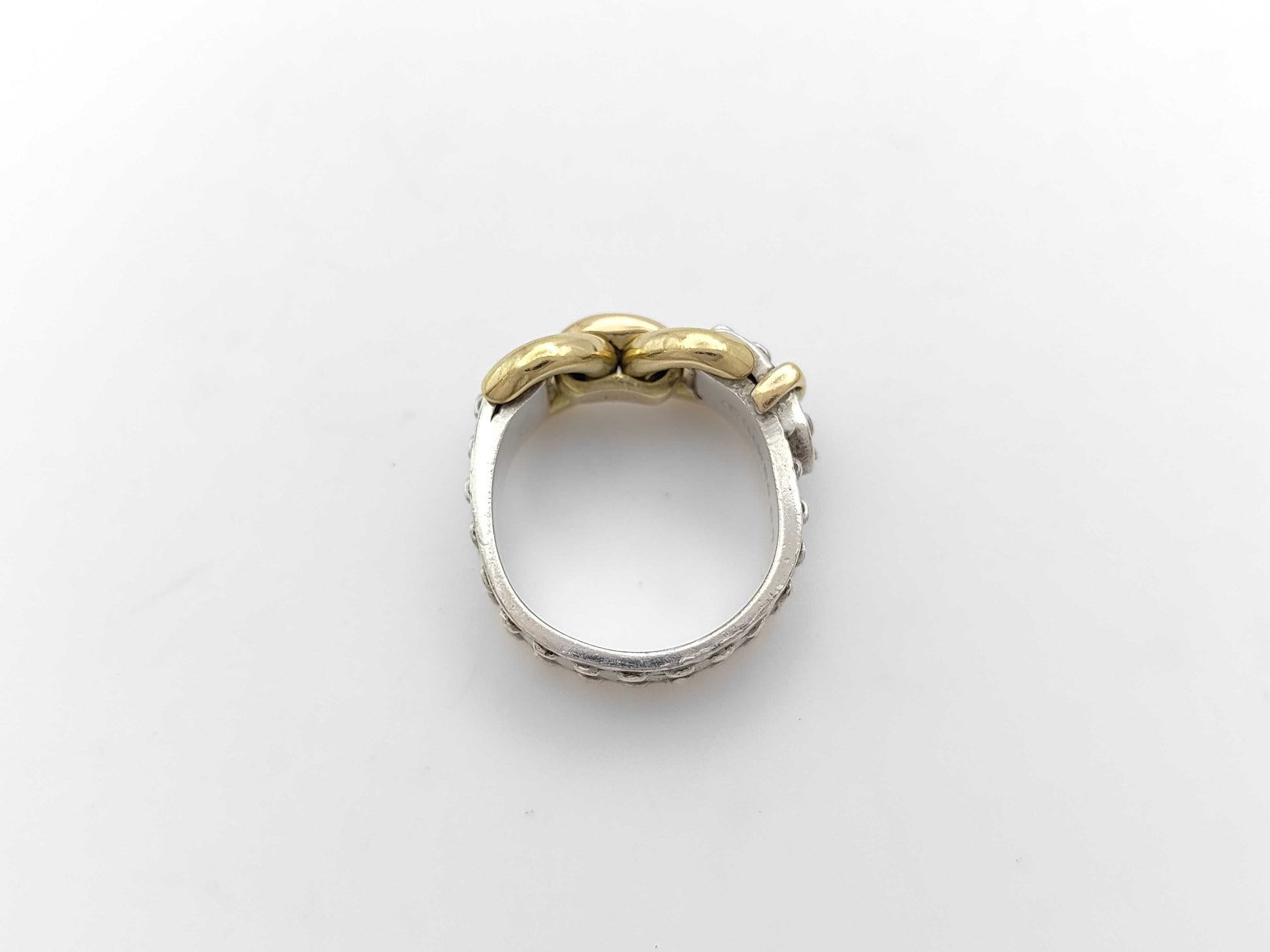 HERMES Montevideo Ring, K18/SV925, 8.7g, Combination Ring #53, Accessories: Box, Ring