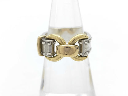 HERMES Montevideo Ring, K18/SV925, 8.7g, Combination Ring #53, Accessories: Box, Ring