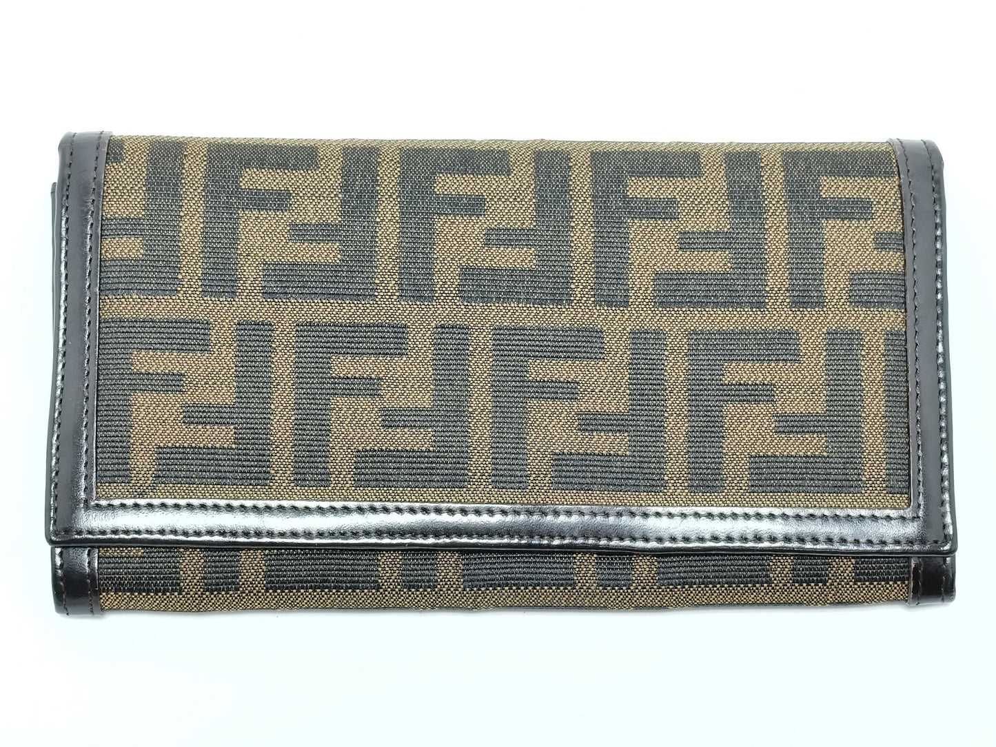 FENDI Zucca pattern Fendi Zucca bifold long wallet