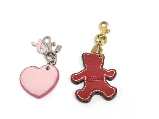 COACH Keychain Set of 2 Key Cases/Keychains