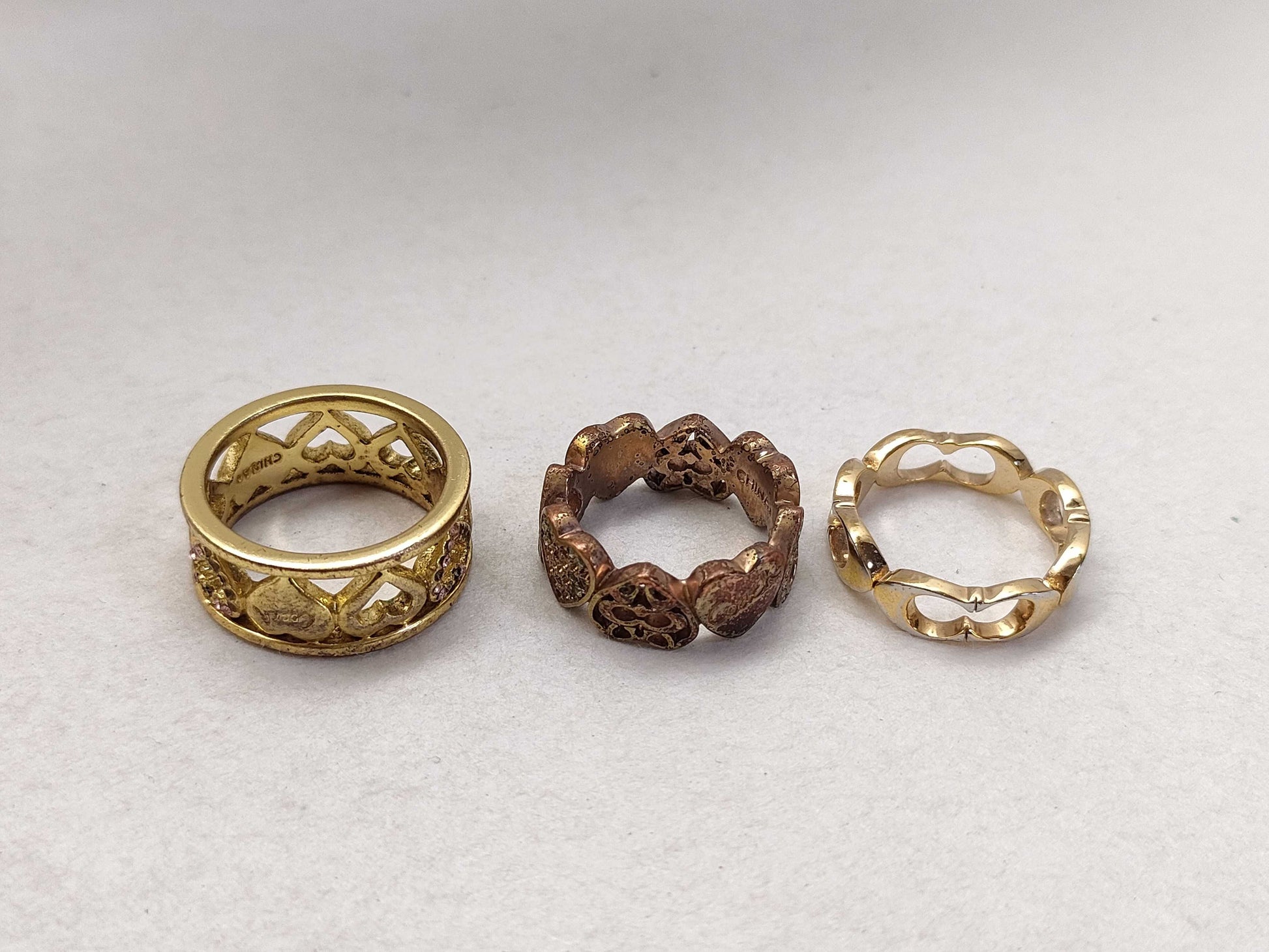 COACH 3-piece ring set