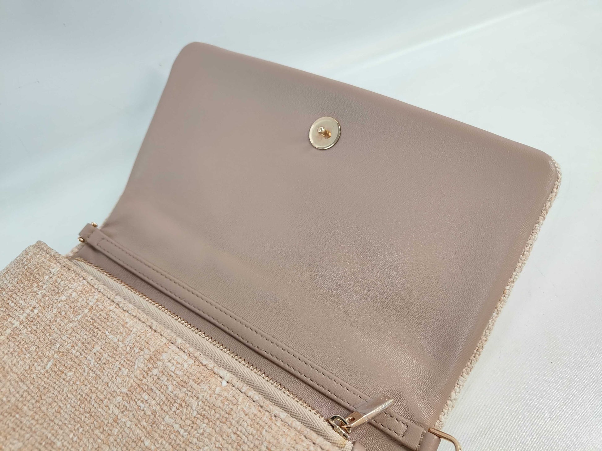 Dior Christian Dior CARO Chain Shoulder Bag Tweed Cannage Clutch Bag