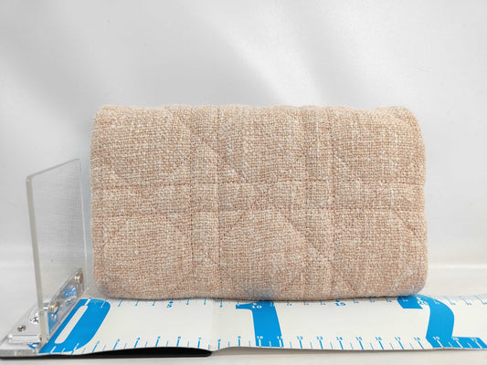 Dior Christian Dior CARO Chain Shoulder Bag Tweed Cannage Clutch Bag
