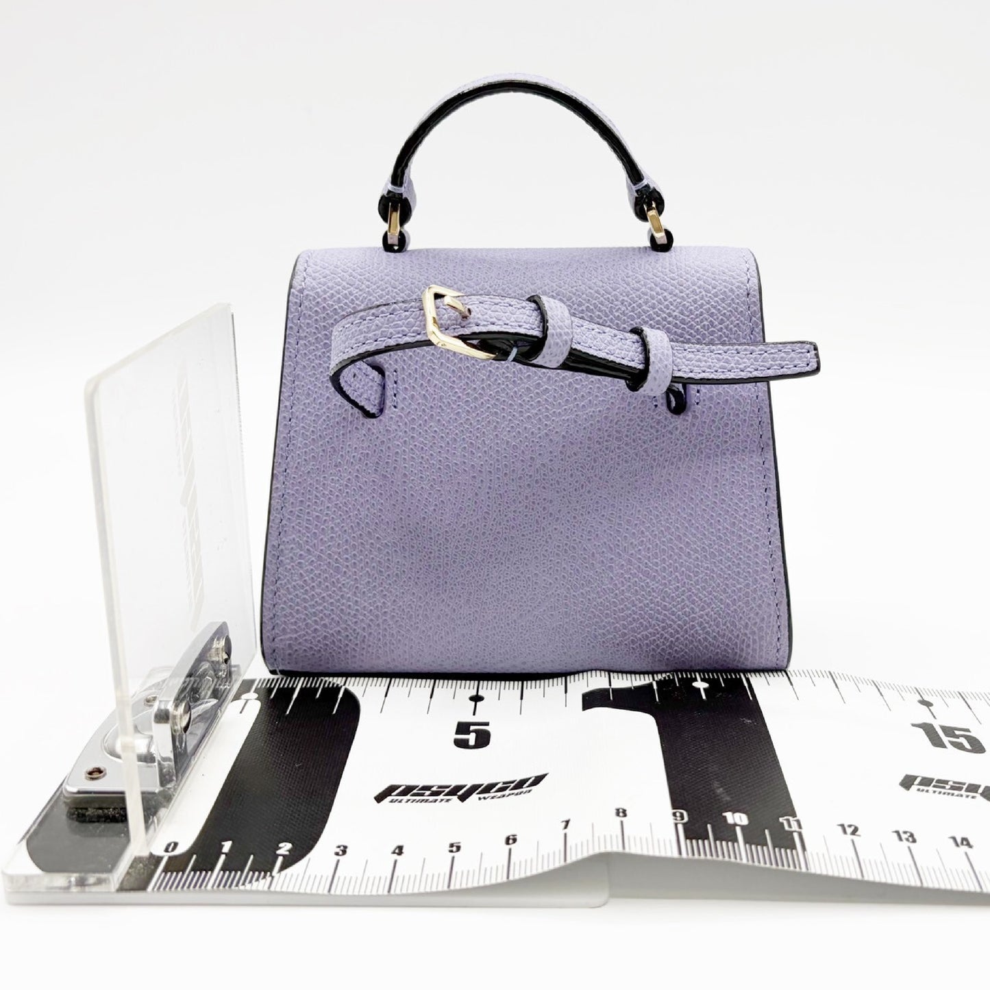 Valextra Iside Belt Leather 2-Way Waist Pouch Purple