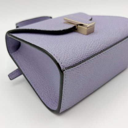 Valextra Iside Belt Leather 2-Way Waist Pouch Purple