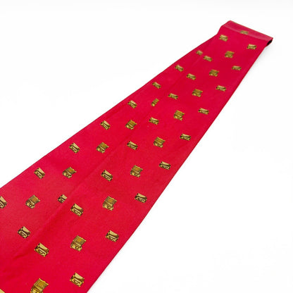 LOUIS VUITTON Bandeau Trunk Pattern Scarf Red Other Accessories