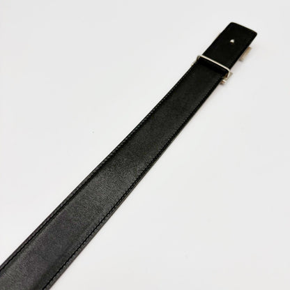 HERMES Constance 85 H Storie Leather Belt, Engraved Size M