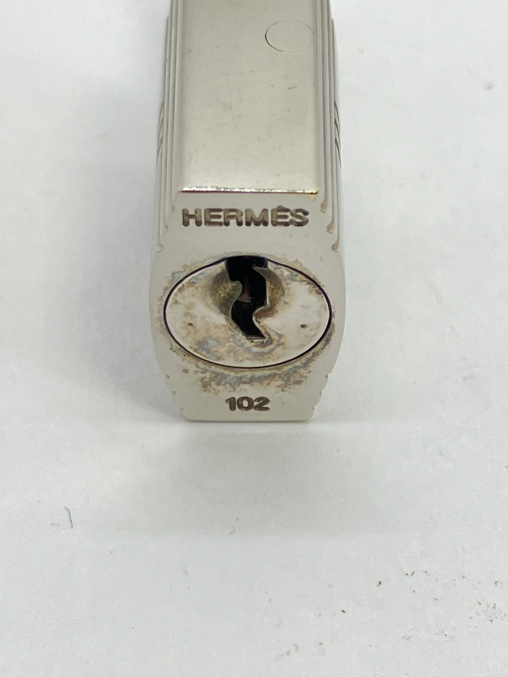 HERMES Cadena and Key Set, Keys and Padlock, Silver, Other Accessories