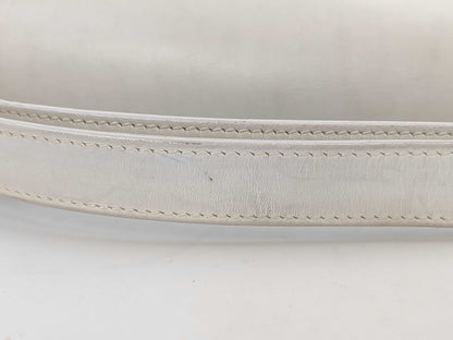GUCCI Old GUCCI White Leather Shoulder Bag