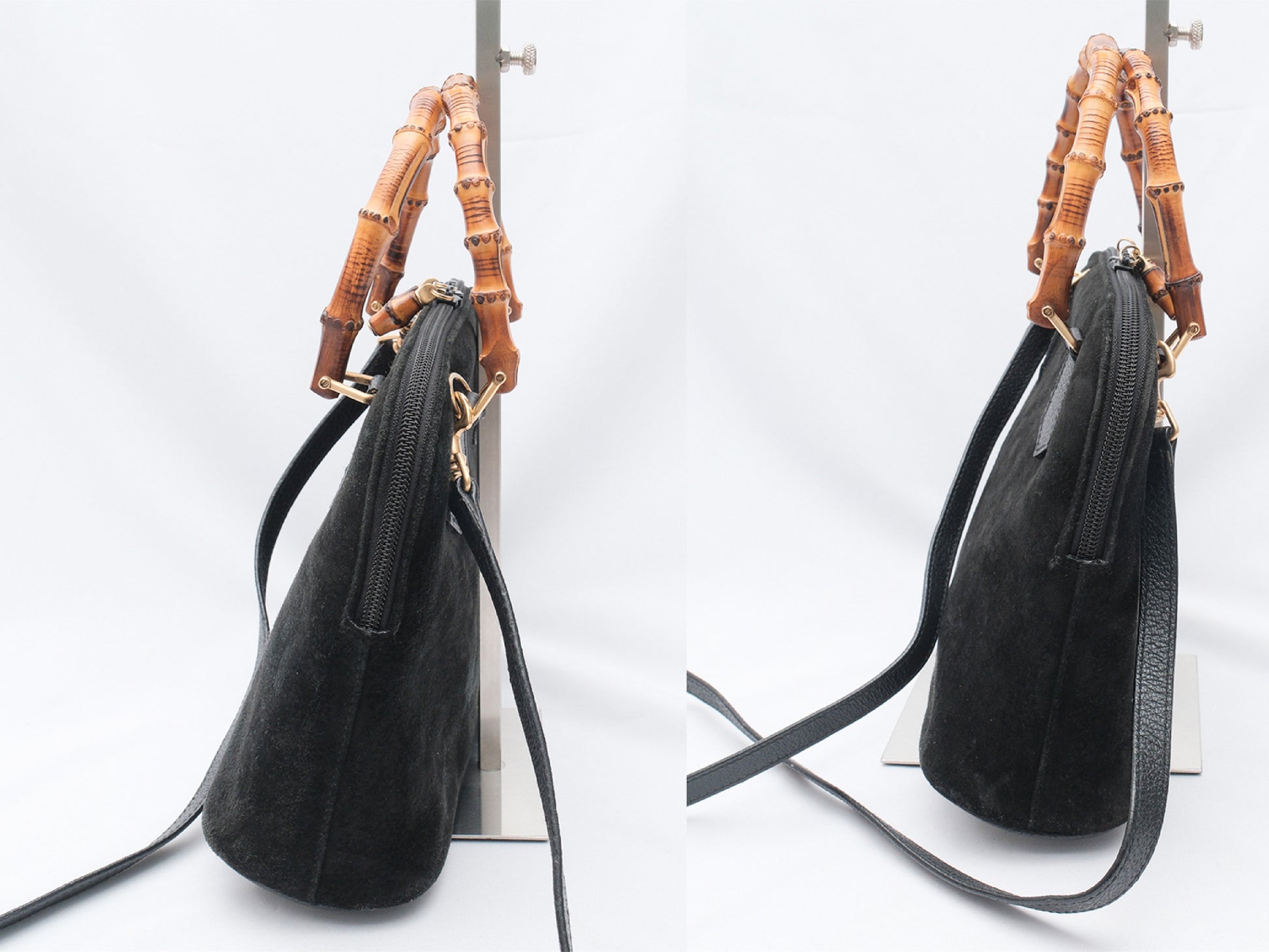 GUCCI Bamboo 2-Way Shoulder Bag/Handbag