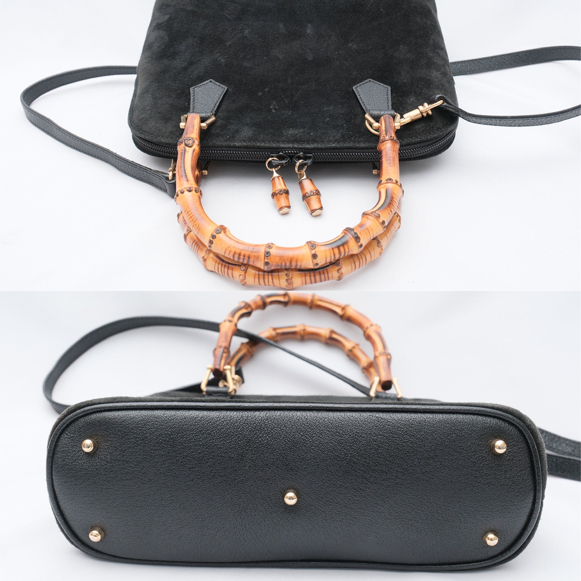 GUCCI Bamboo 2-Way Shoulder Bag/Handbag