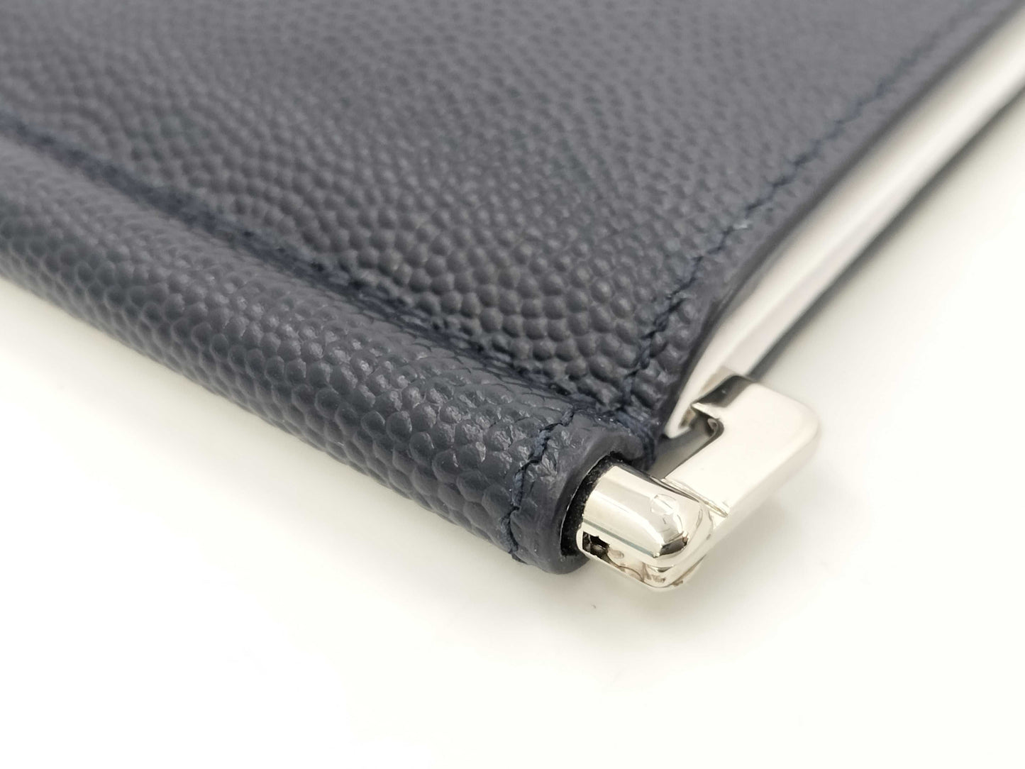 SAINT LAURENT Money Clip, Dark Navy, Billfold Wallet