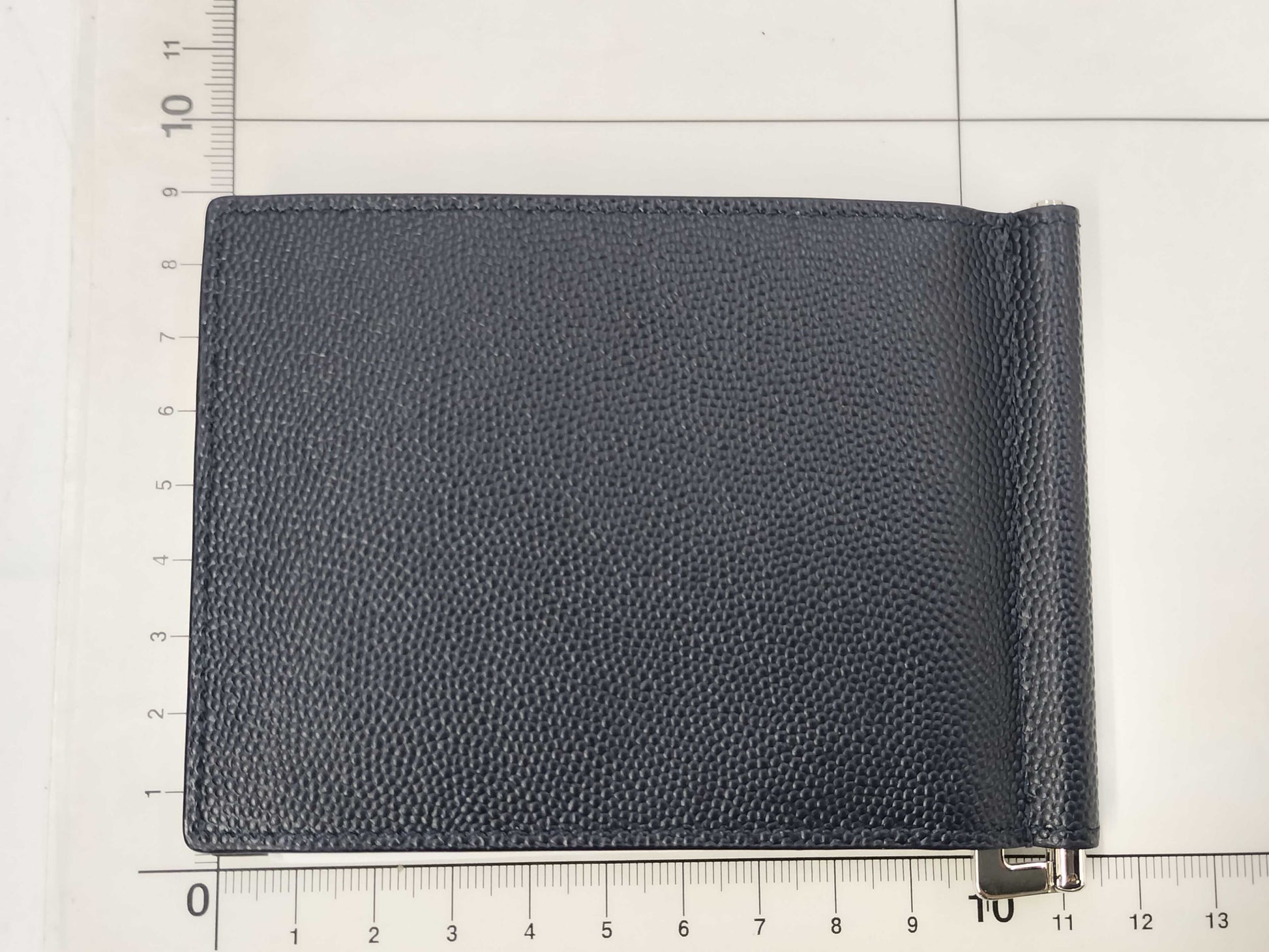 SAINT LAURENT Money Clip, Dark Navy, Billfold Wallet