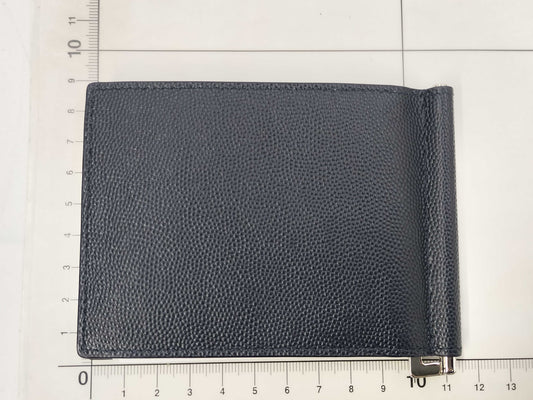 SAINT LAURENT Money Clip, Dark Navy, Billfold Wallet