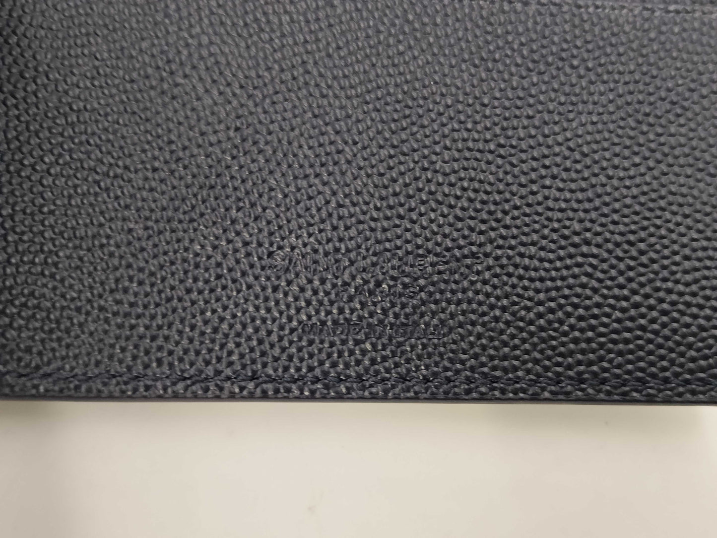 SAINT LAURENT Money Clip, Dark Navy, Billfold Wallet