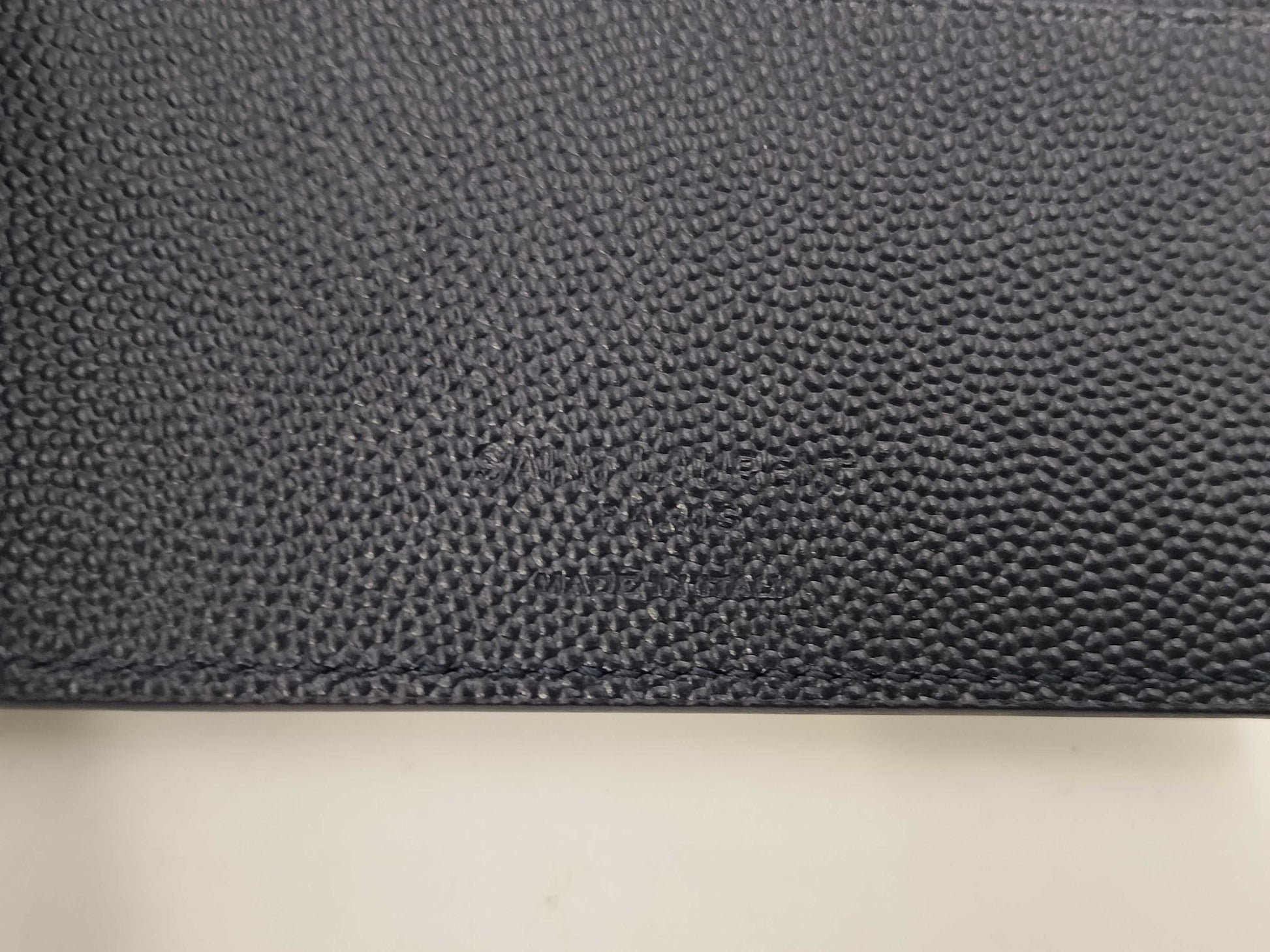 SAINT LAURENT Money Clip, Dark Navy, Billfold Wallet