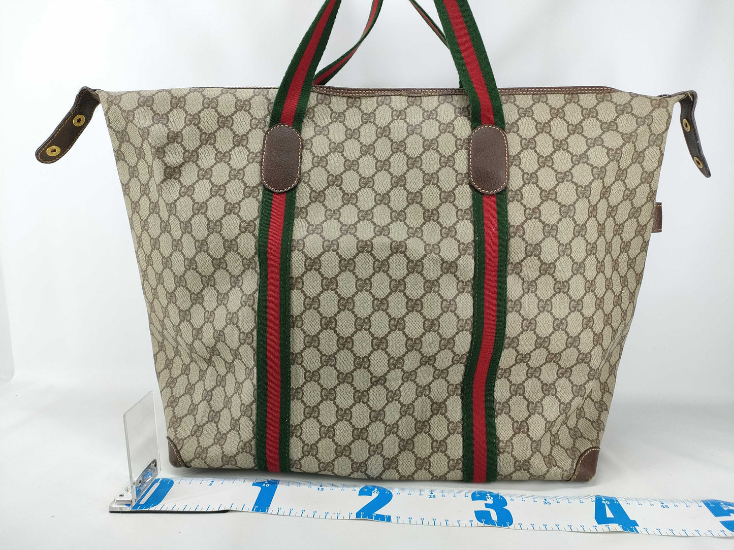 GUCCI GG Supreme Gucci Old Gucci GG Supreme Sherry Boston Tote Bag