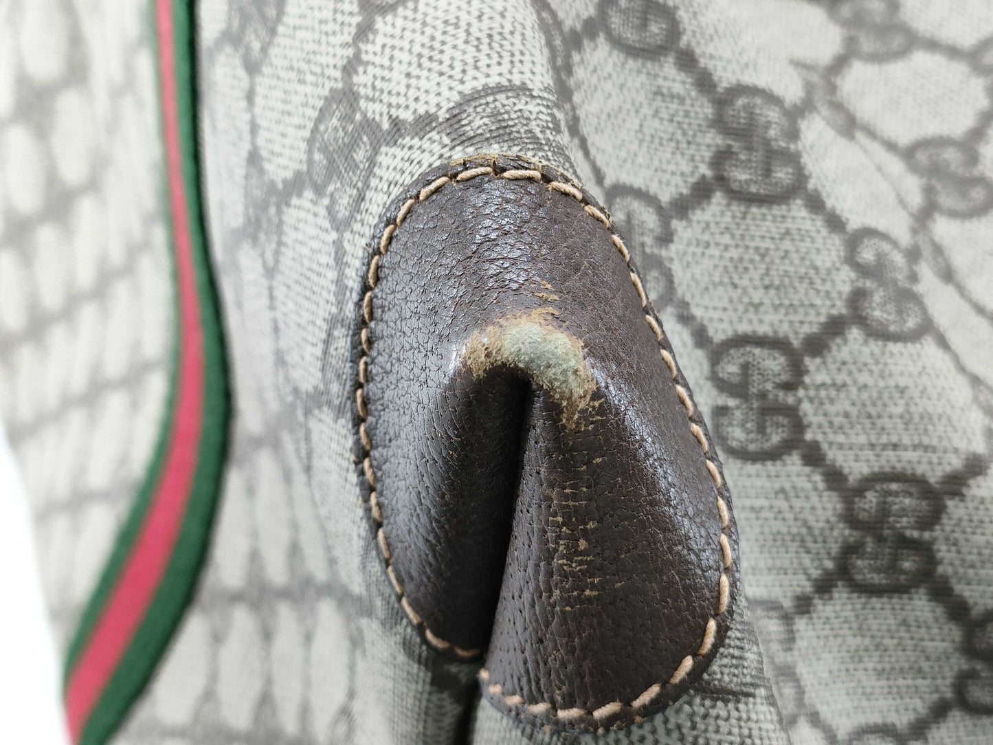 GUCCI GG Supreme Gucci Old Gucci GG Supreme Sherry Boston Tote Bag