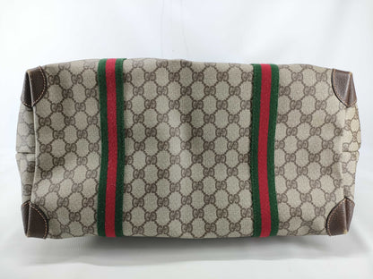 GUCCI GG Supreme Gucci Old Gucci GG Supreme Sherry Boston Tote Bag