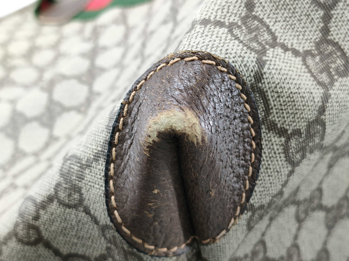 GUCCI GG Supreme Gucci Old Gucci GG Supreme Sherry Boston Tote Bag