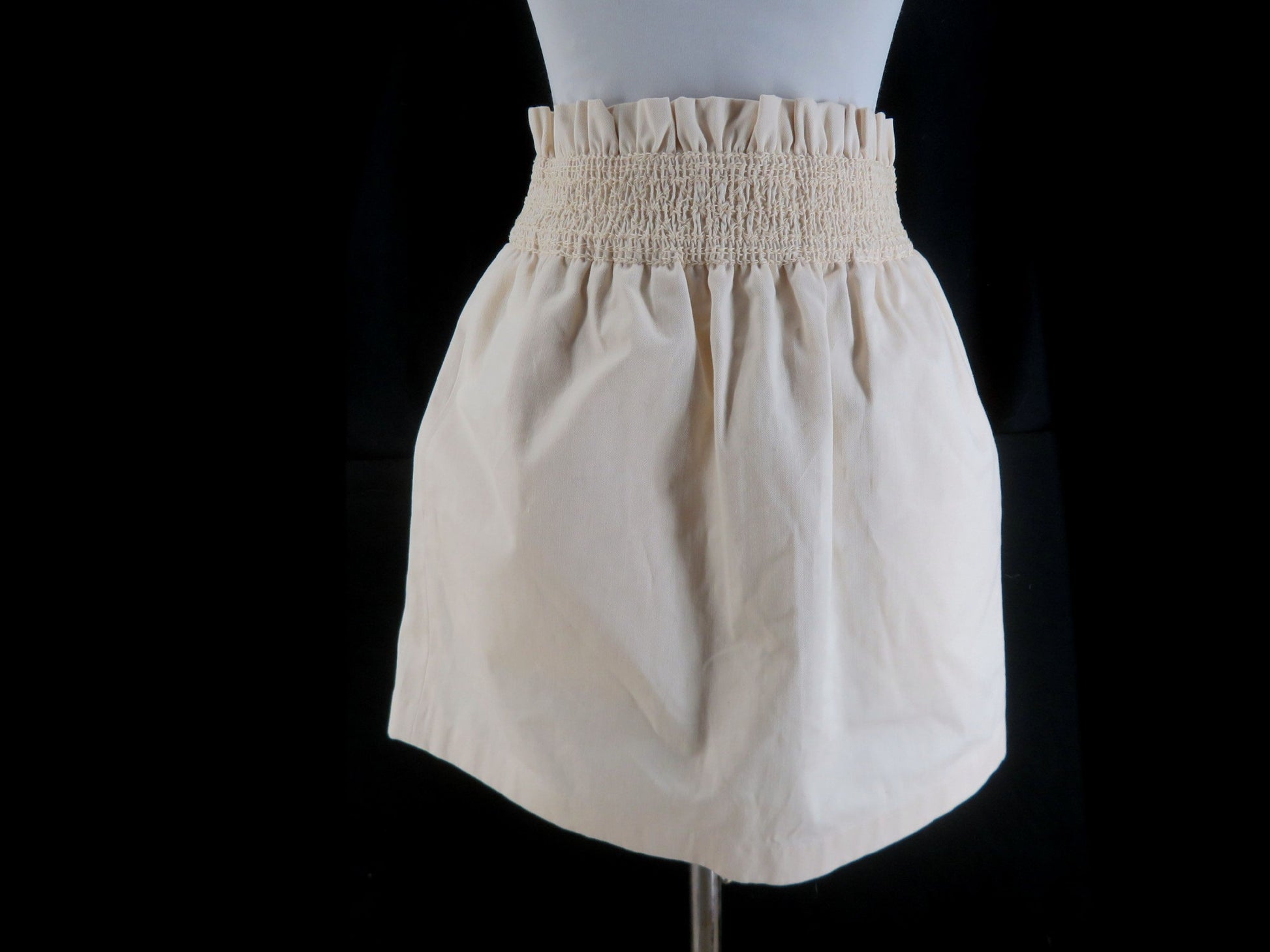 HERMES High Waist Smock Skirt