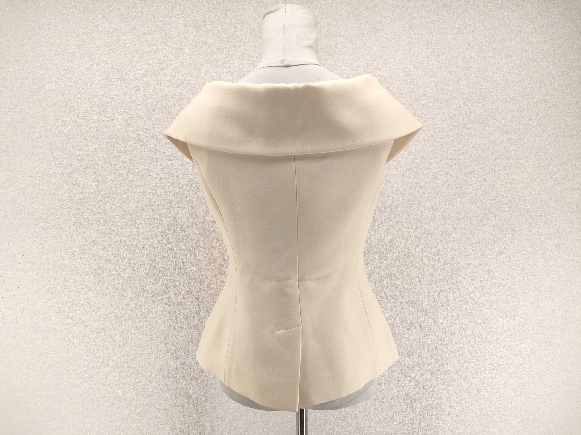 Dior Off-the-Shoulder Double-Breasted French Sleeve Jacket
