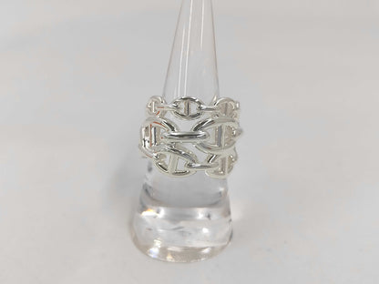 HERMES Chaine d'Ancre Enchaine Ring 925 GM 14.9g Ring