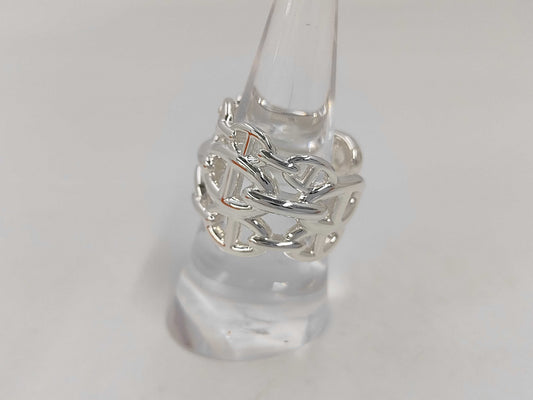 HERMES Chaine d'Ancre Enchaine Ring 925 GM 14.9g Ring