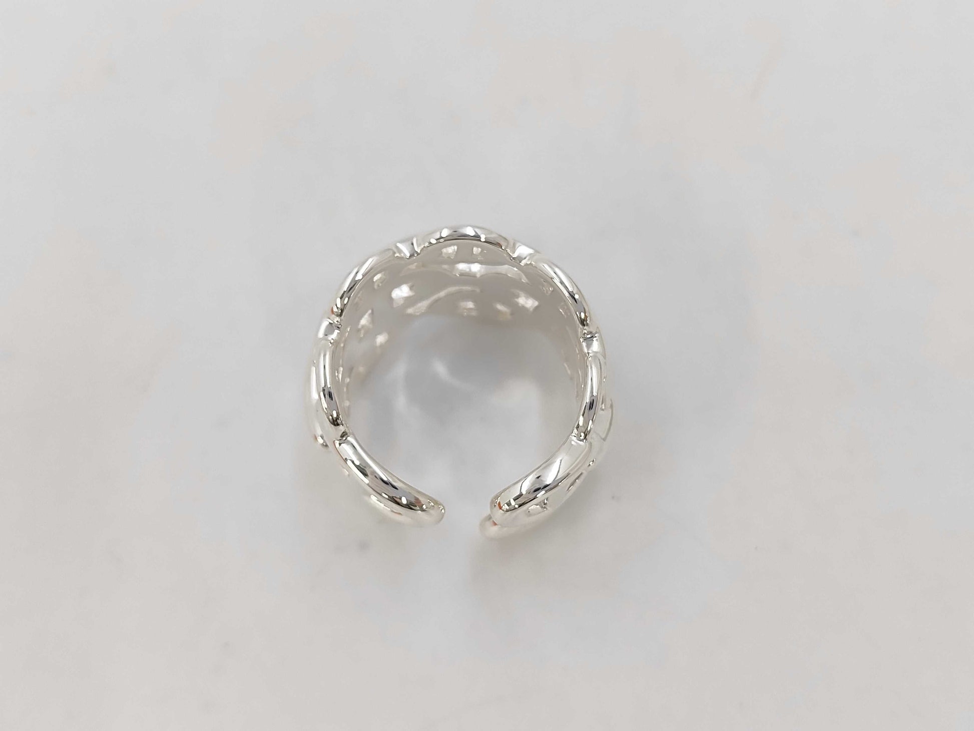 HERMES Chaine d'Ancre Enchaine Ring 925 GM 14.9g Ring