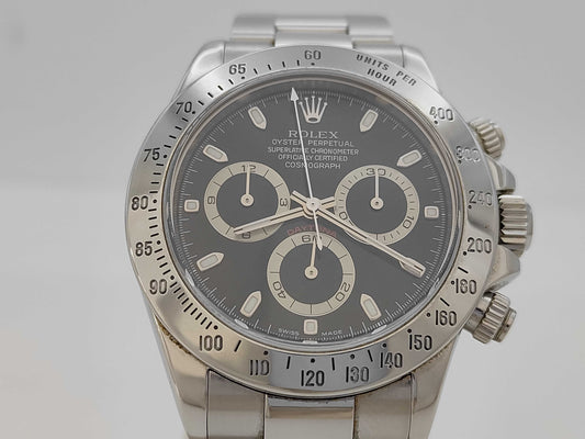 ROLEX 116520 F299330 Black Dial Oyster Bracelet Men's Watch 