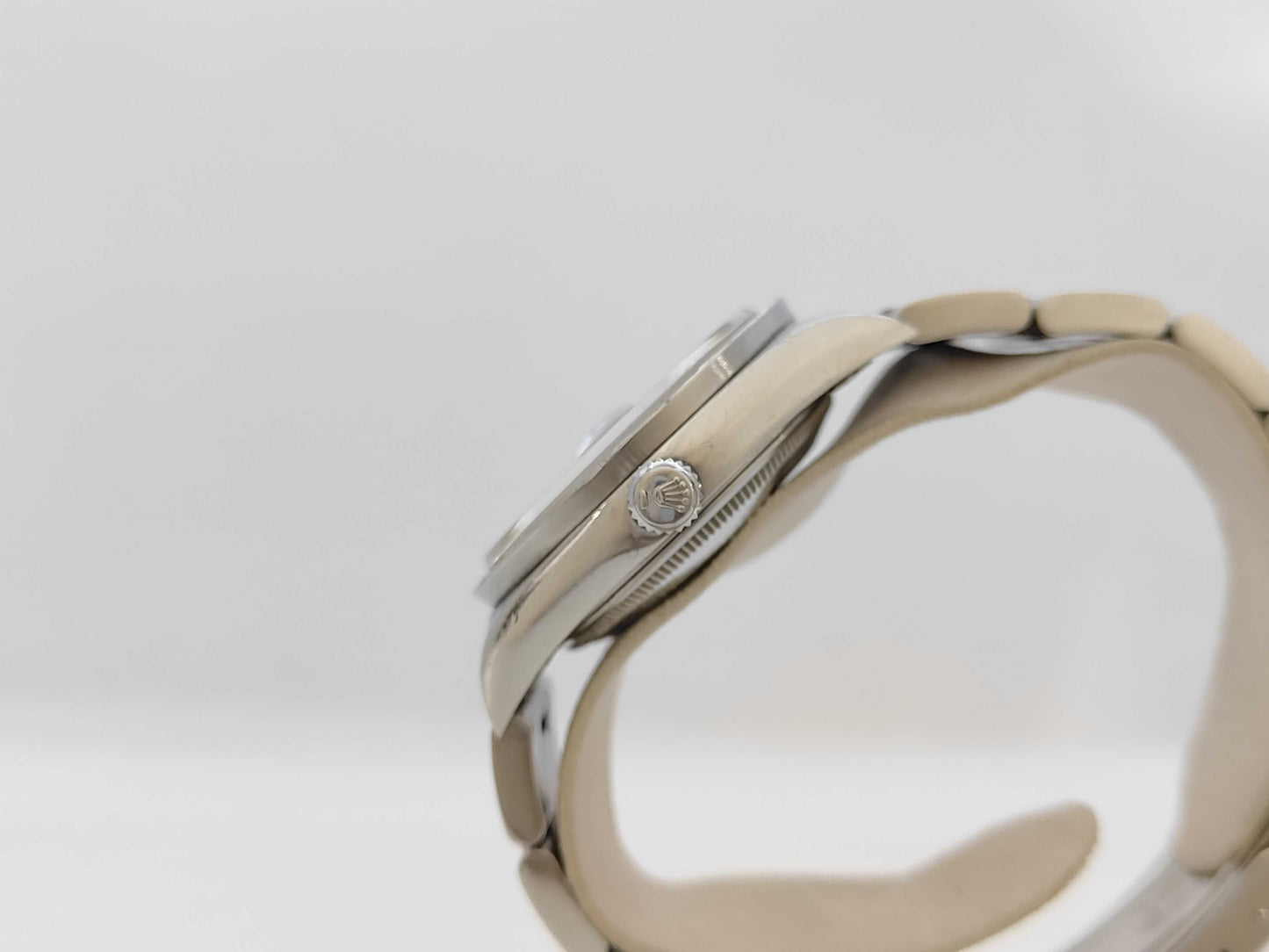 ROLEX 15210 W219439 Black Dial Oyster Bracelet Boys' Watch