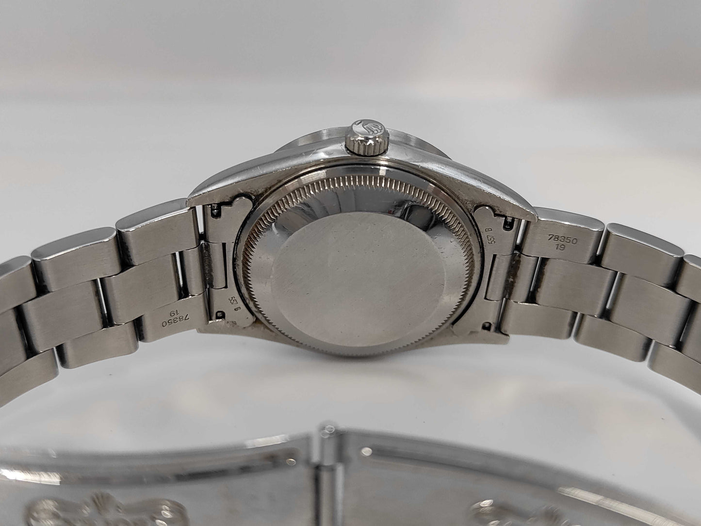 ROLEX 15210 W219439 Black Dial Oyster Bracelet Boys' Watch