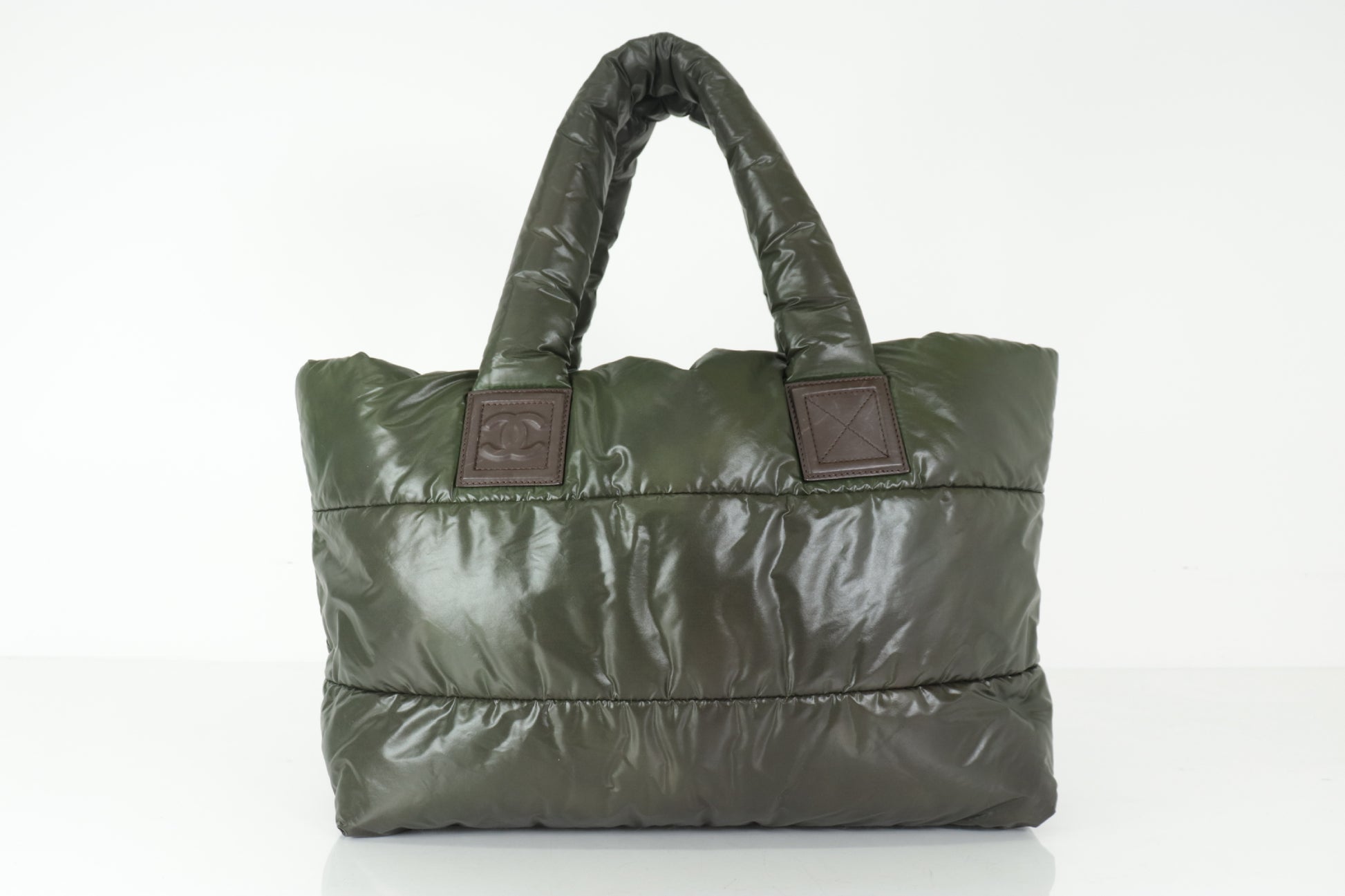 CHANEL Coco Cocoon Tote Bag Khaki 13 Series Tote Bag