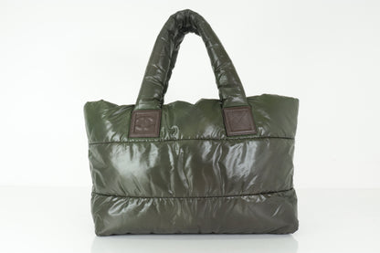 CHANEL Coco Cocoon Tote Bag Khaki 13 Series Tote Bag