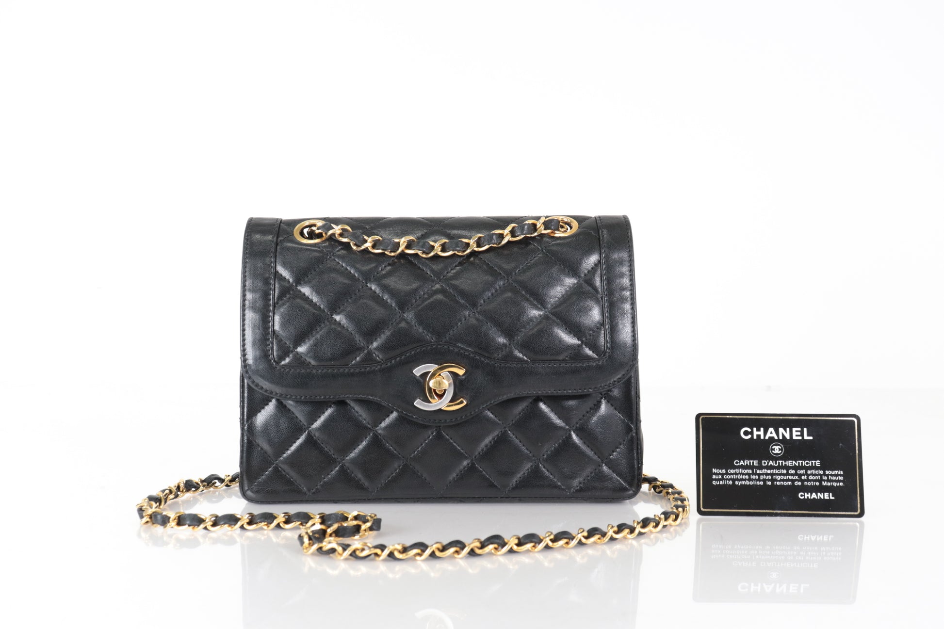 CHANEL Paris Limited Edition Double Flap 22 Lamb Chain Shoulder Bag, No. 2