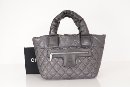 CHANEL Coco Cocoon Tote Bag Gray 14 Series Tote Bag