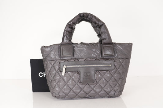 CHANEL Coco Cocoon Tote Bag Gray 14 Series Tote Bag