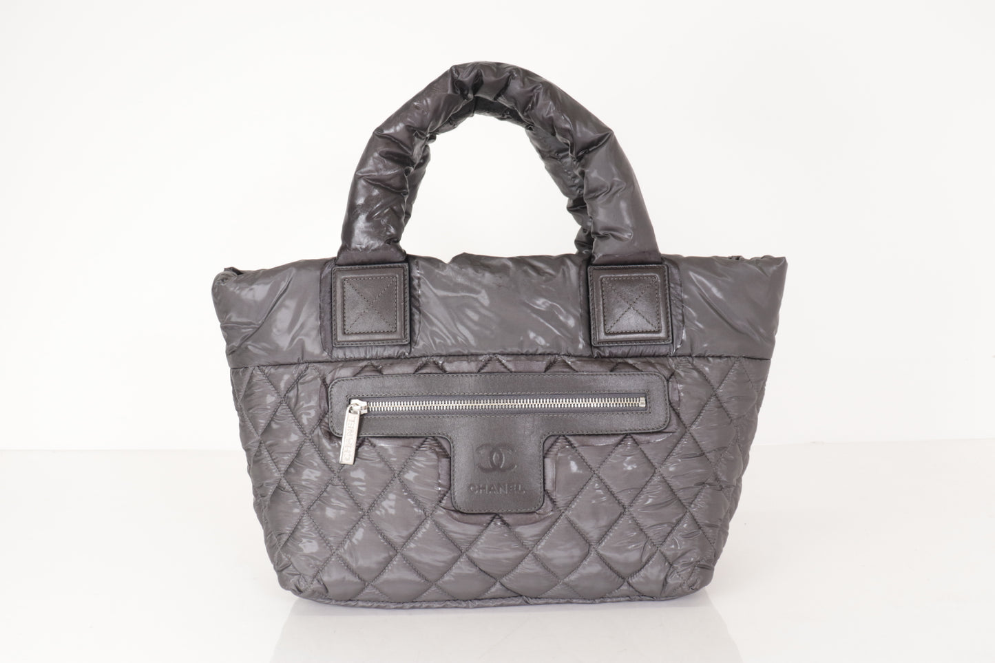 CHANEL Coco Cocoon Tote Bag Gray 14 Series Tote Bag