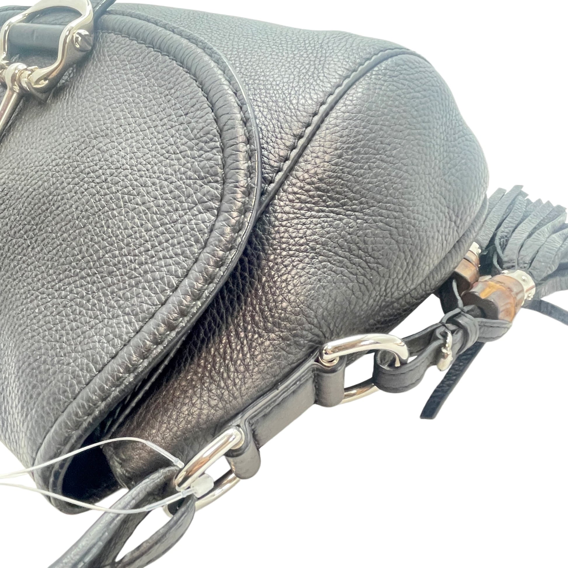 GUCCI Bamboo Horsebit Shoulder Bag