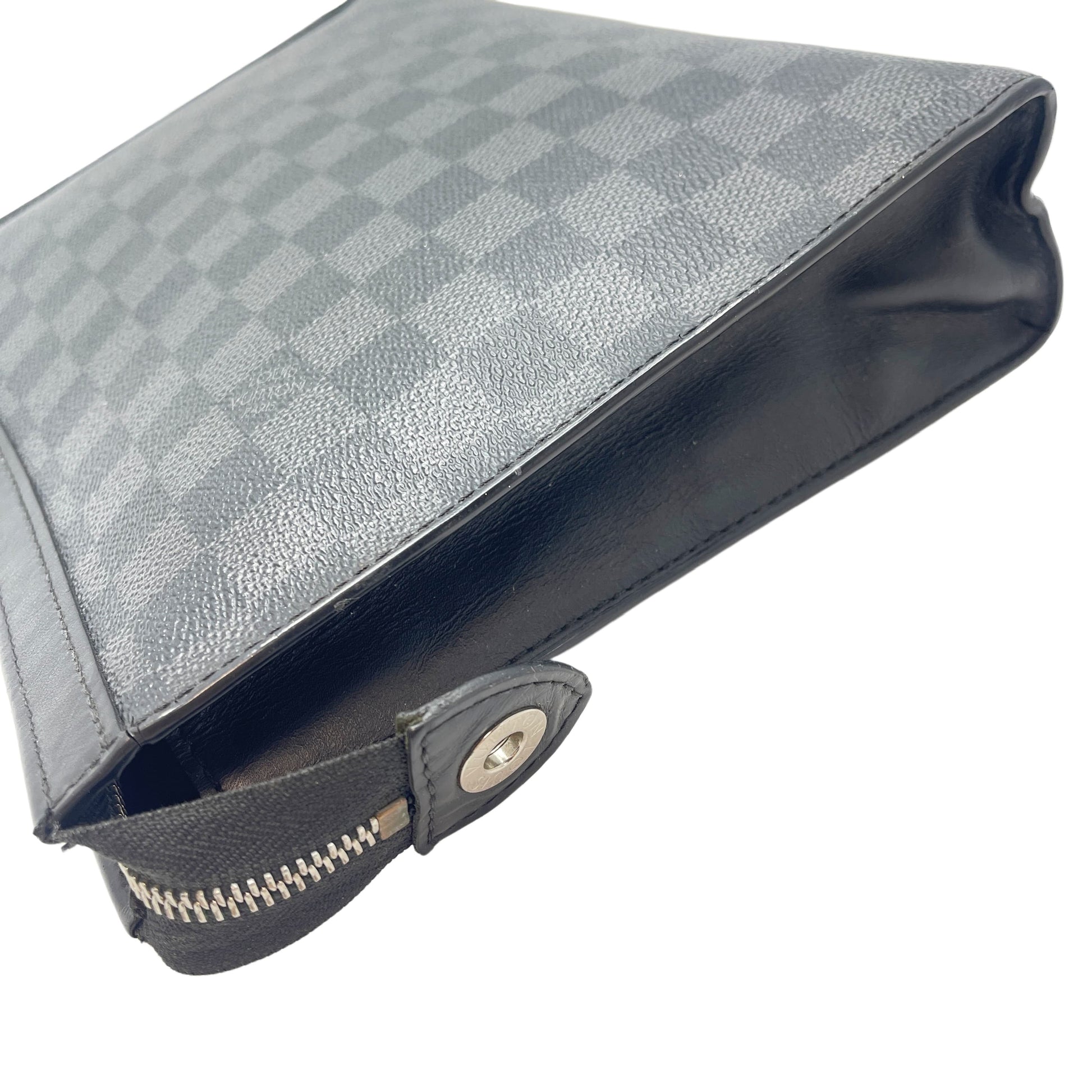 LOUIS VUITTON Damier Graphite Clutch Bag