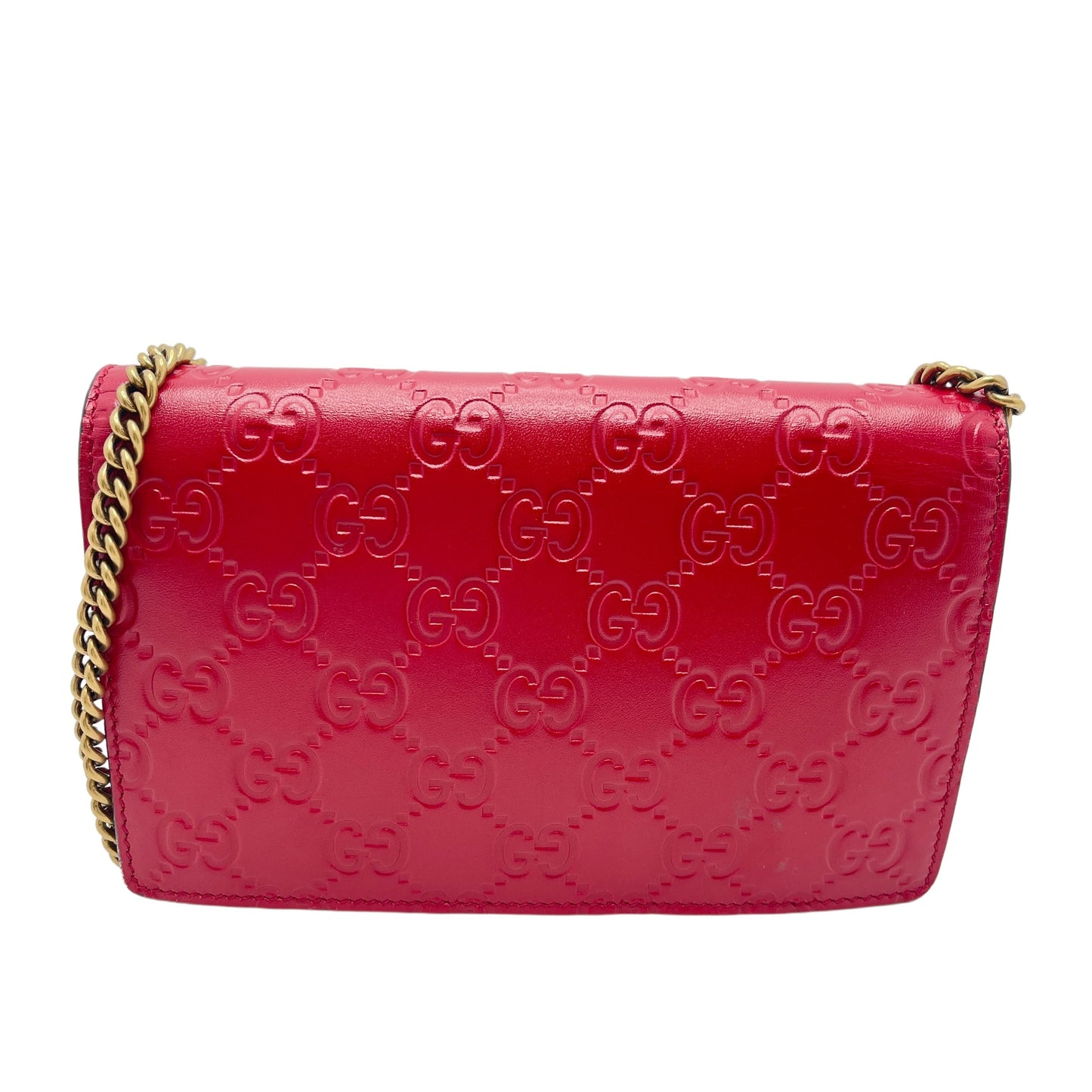 GUCCI Guccissima Cherry Mini Chain Shoulder Bag